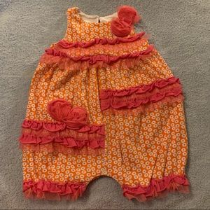 🟢 Sage & Lilly Baby Girls Size 9 months Romper